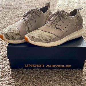 Under armor tan sneakers
